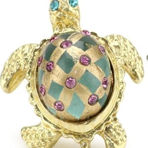 Turtle Glass embellished Earrings